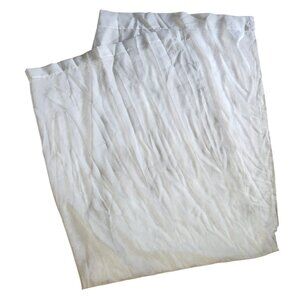 MarthaWindow Sheer White Curtain Panel 100% Polyester Made In Egypt 84x60